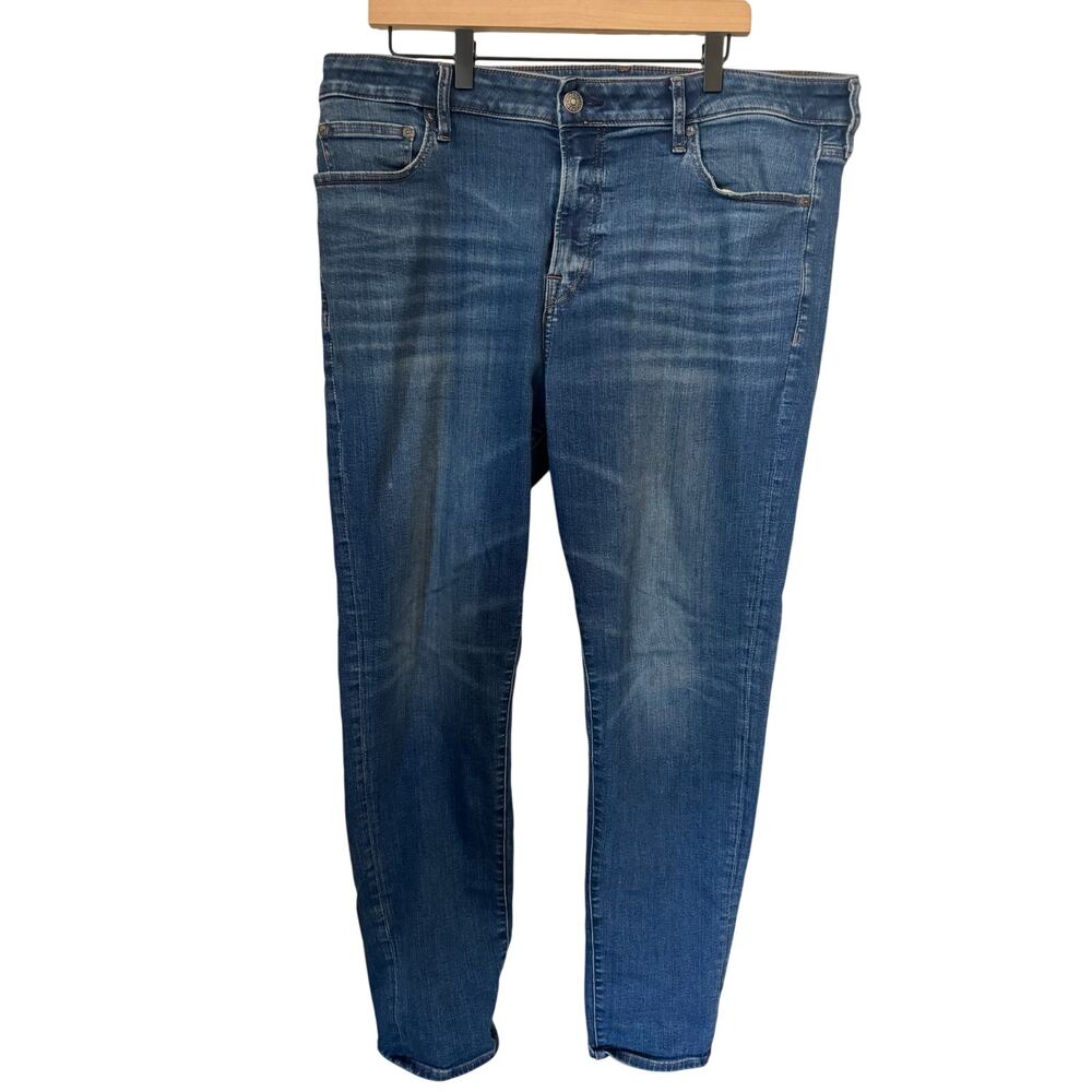 Express Athletic Slim Jeans Mens 35x32 Medium Wash Stretch Denim